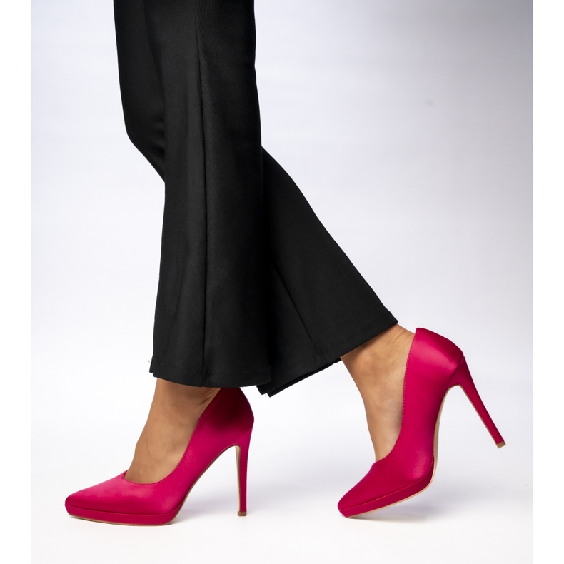 Kvinnors amor fuchsia höga klackar 1