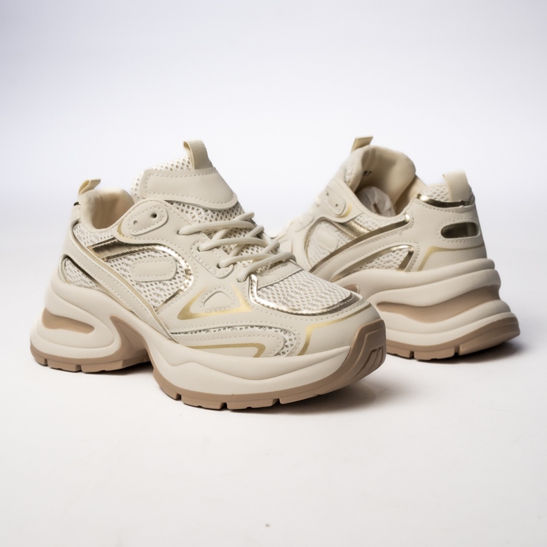 Kvinnors sneakers astoria beige 1