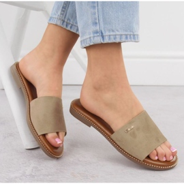 Kvinnors tofflor Big Star RR274619 Beige 2