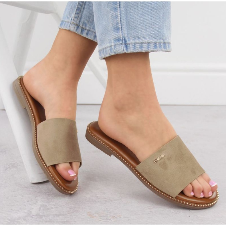 Kvinnors tofflor Big Star RR274619 Beige 2