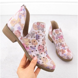 M.Daszyński M. Daszyński Boots SA62-102 Openwork purpur 1