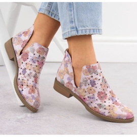 M.Daszyński M. Daszyński Boots SA62-102 Openwork purpur 2