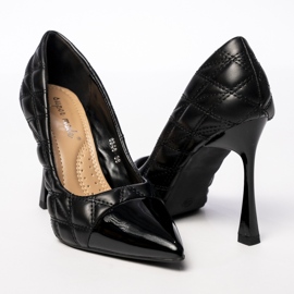 Kvinnors veronique svarta pumpar 2