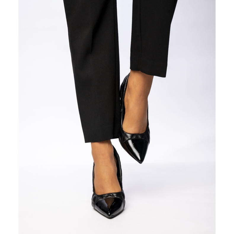 Kvinnors veronique svarta pumpar 1