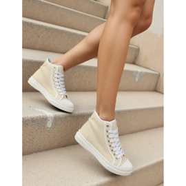 Kvinnor nolvia beige sneakers 2