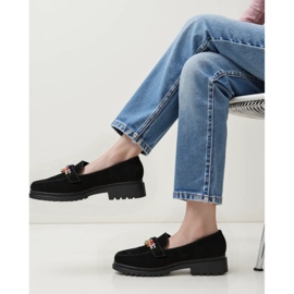 Kvinnor Ornell Black Loafers svart 2