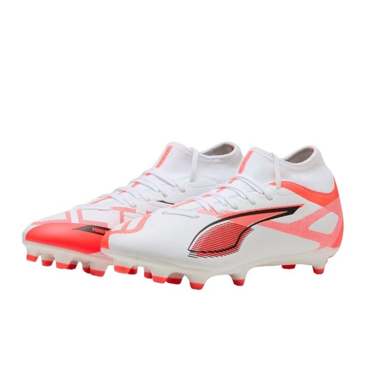 Puma Ultra 5 Play+ FG/AG 108168 01 fotbollsskor vit 1