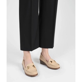 Kvinnors velora beige loafers 1