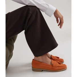 Kvinnors orange loafers 1