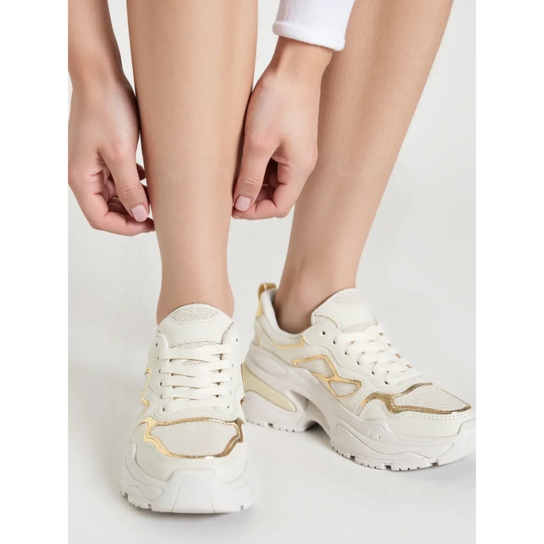 Sneakers glam beige 1