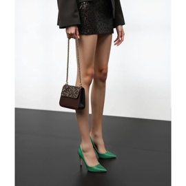 Kvinnors elysiska gröna pumpar 1