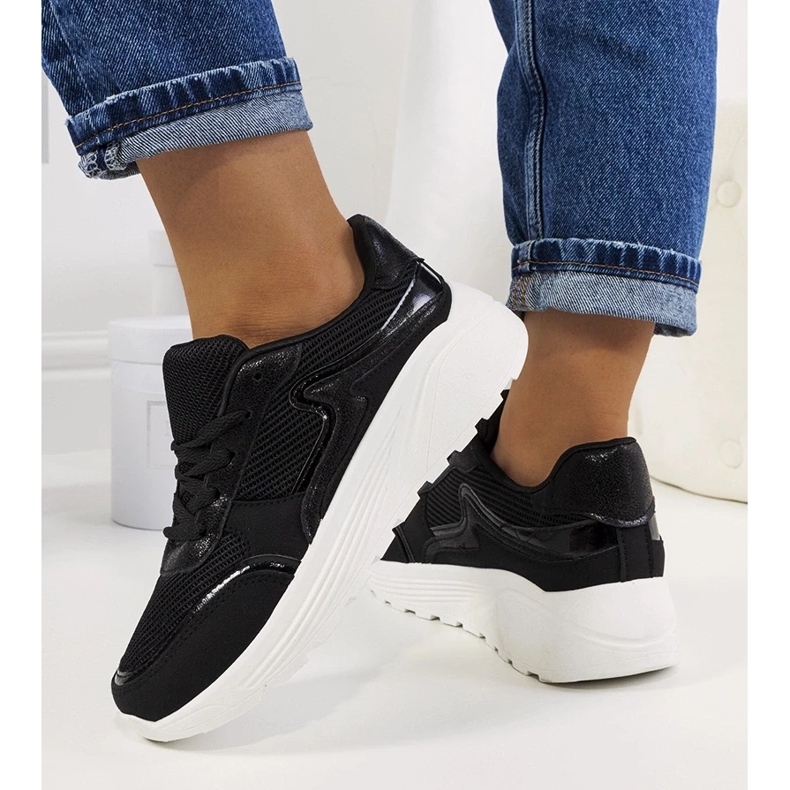 D/GMR Svarta Basemat sneakers för kvinnor 1