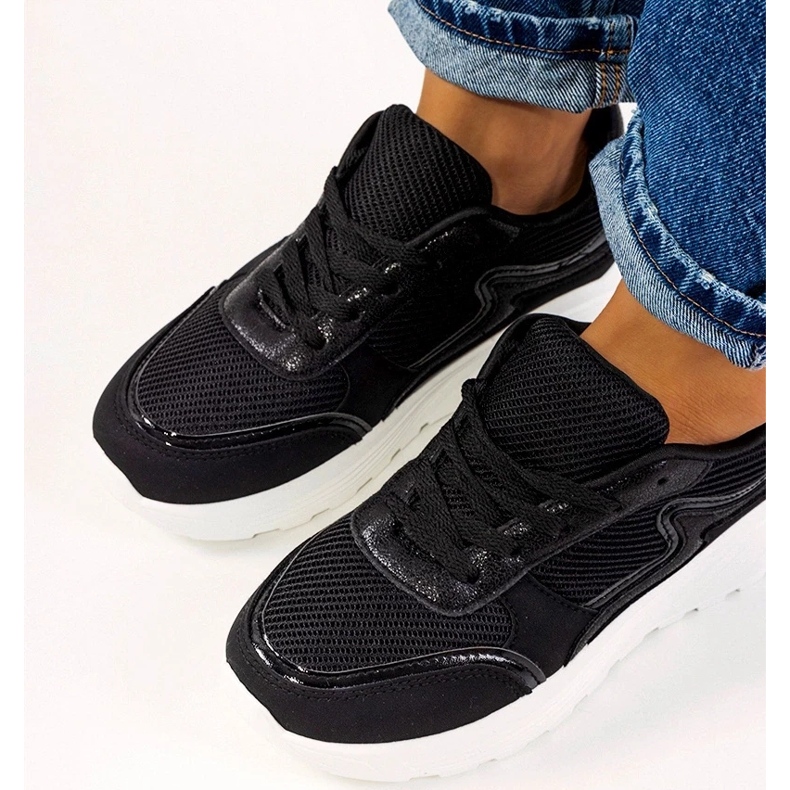 D/GMR Svarta Basemat sneakers för kvinnor 2