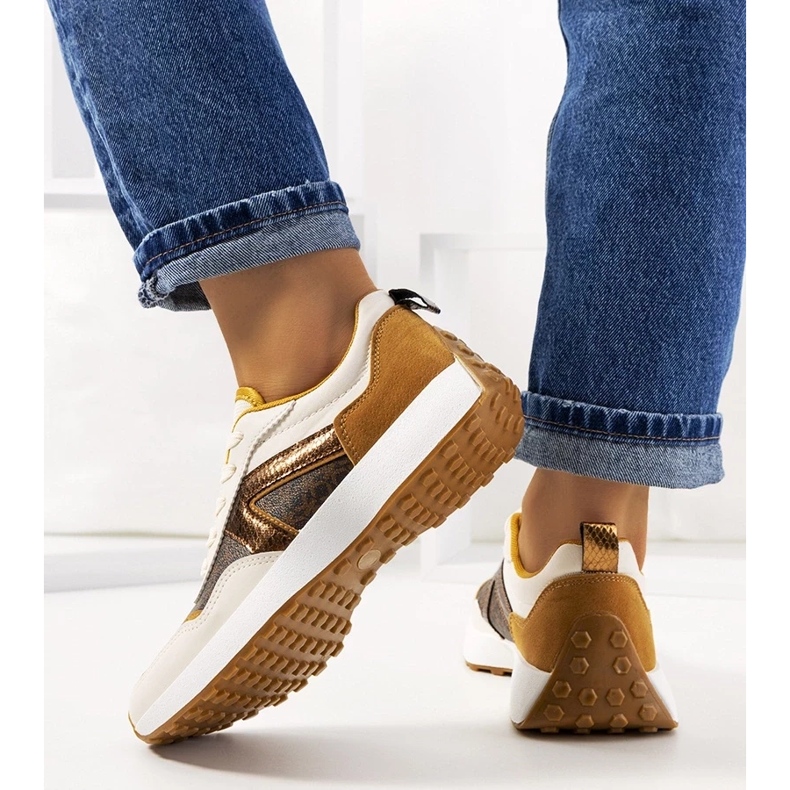 D/GMR Bruna Isham sneakers för kvinnor beige 2