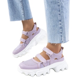D/GMR Lila sneakers på de massiva sulan djururs purpur 1