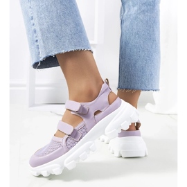 D/GMR Lila sneakers på de massiva sulan djururs purpur 2