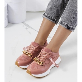 D/GMR Saminas rosa sneakers med kedja 2