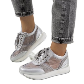 D/GMR Silver sneakers med mesh från Ilkay grå 2