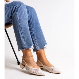 D/GMR Marlioz ballerinor i beige spets 1