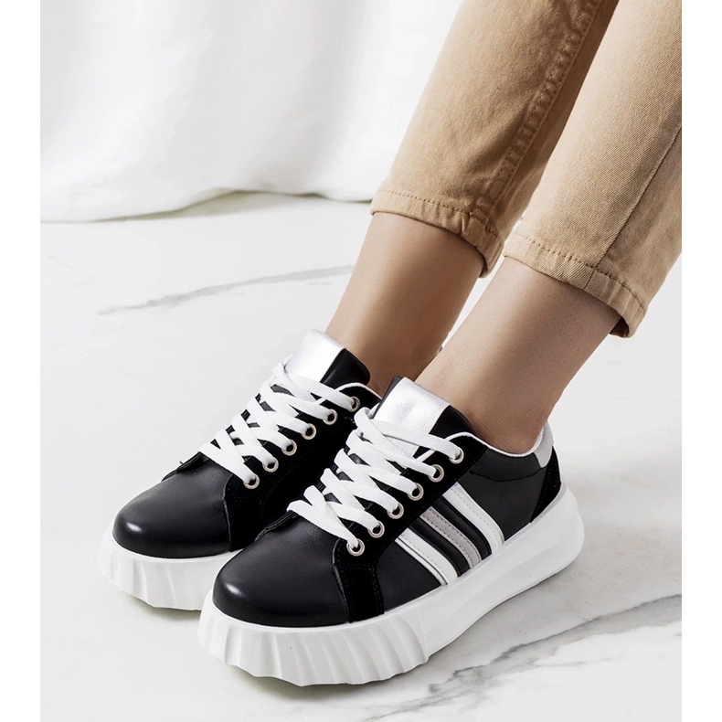 D/GMR Svarta sneakers på Prinsep-plattformen 1