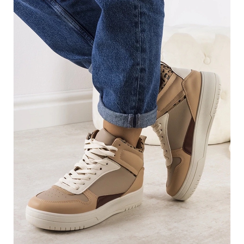 D/GMR Beige Adite ankelsneakers 2