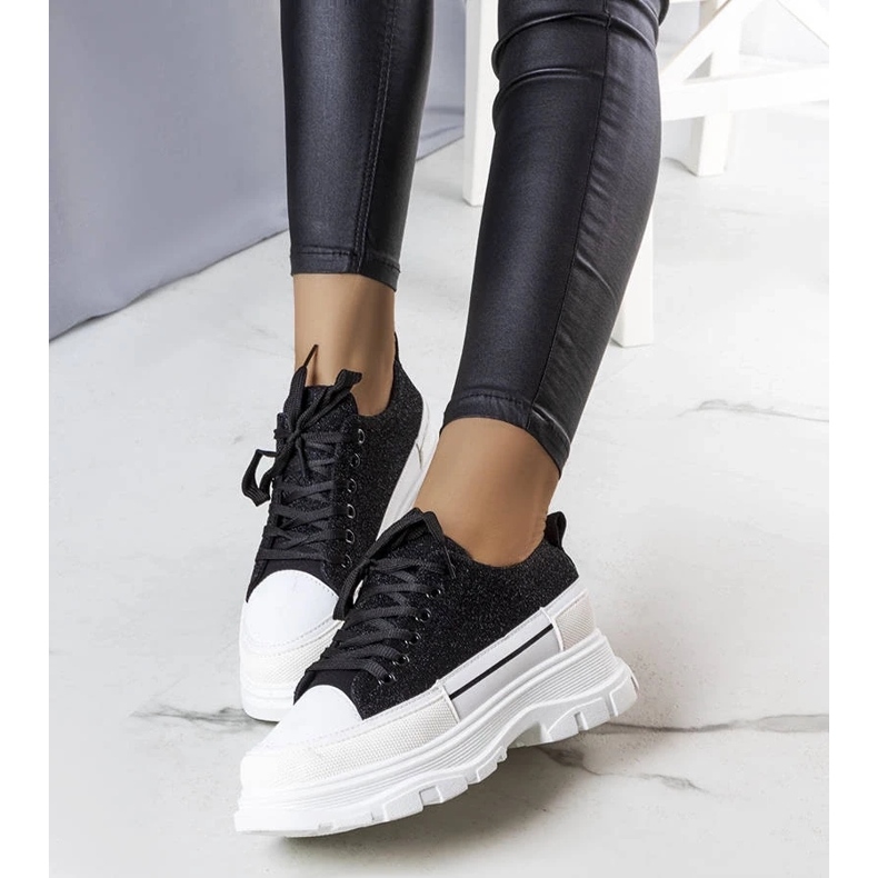 D/GMR Svarta sneakers med hög sula från Callani 2