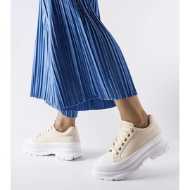 D/GMR Beiga high platform sneakers från Kari beige 2