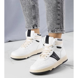 D/GMR Svarta och vita high-top sneakers från Robin 1