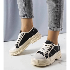 D/GMR Svarta platåsneakers från Nichole 1