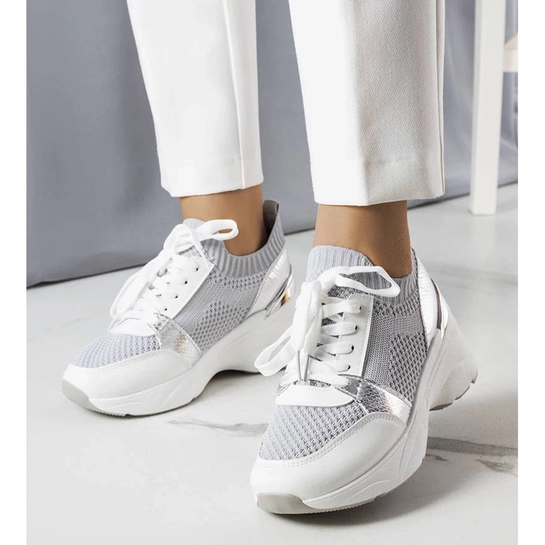 D/GMR Grå wedge sneakers från Ann 2