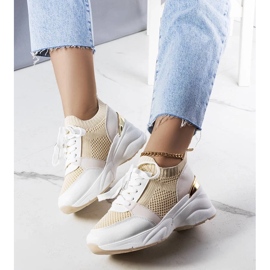 D/GMR Beige wedge sneakers från Ann 2
