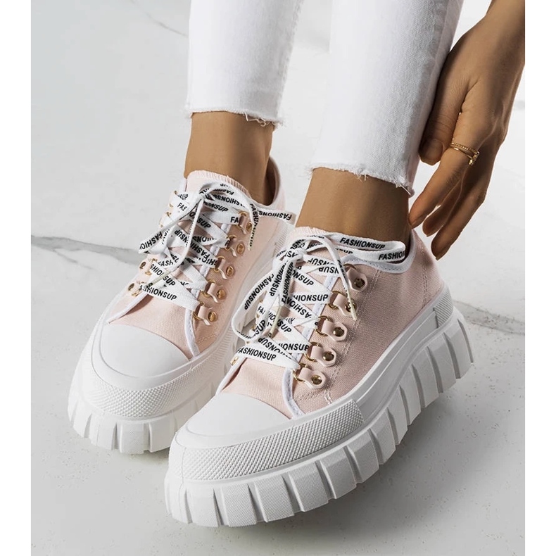 D/GMR Rosa platåsneakers från Toni 2