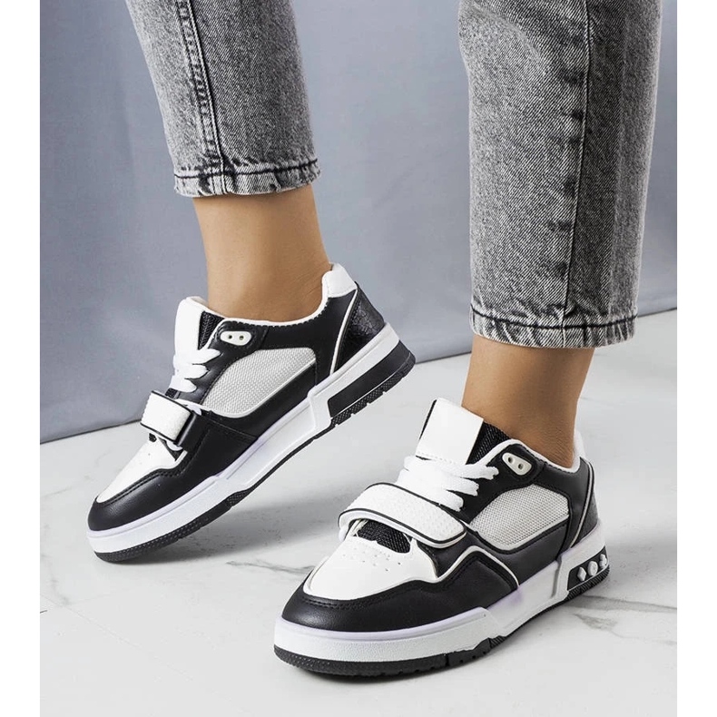 D/GMR Ollie svarta sneakers för kvinnor vit 1