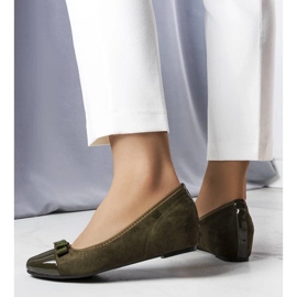 D/GMR Gröna ballerinor med inomhuskil från Cailot 2