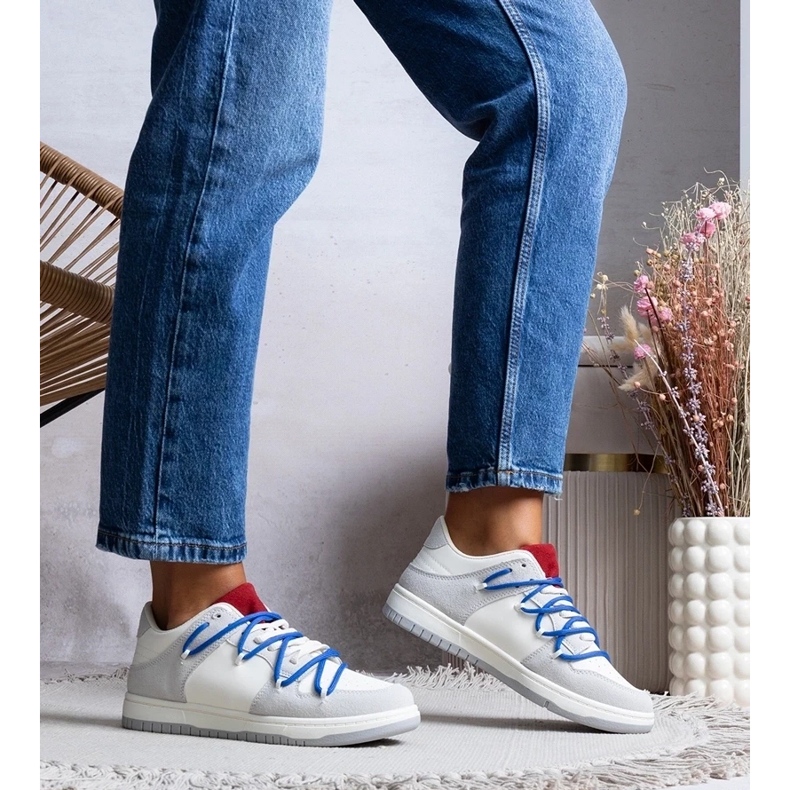 D/GMR Grå sneakers kvinnors sneakers, arcobaleno snören 1