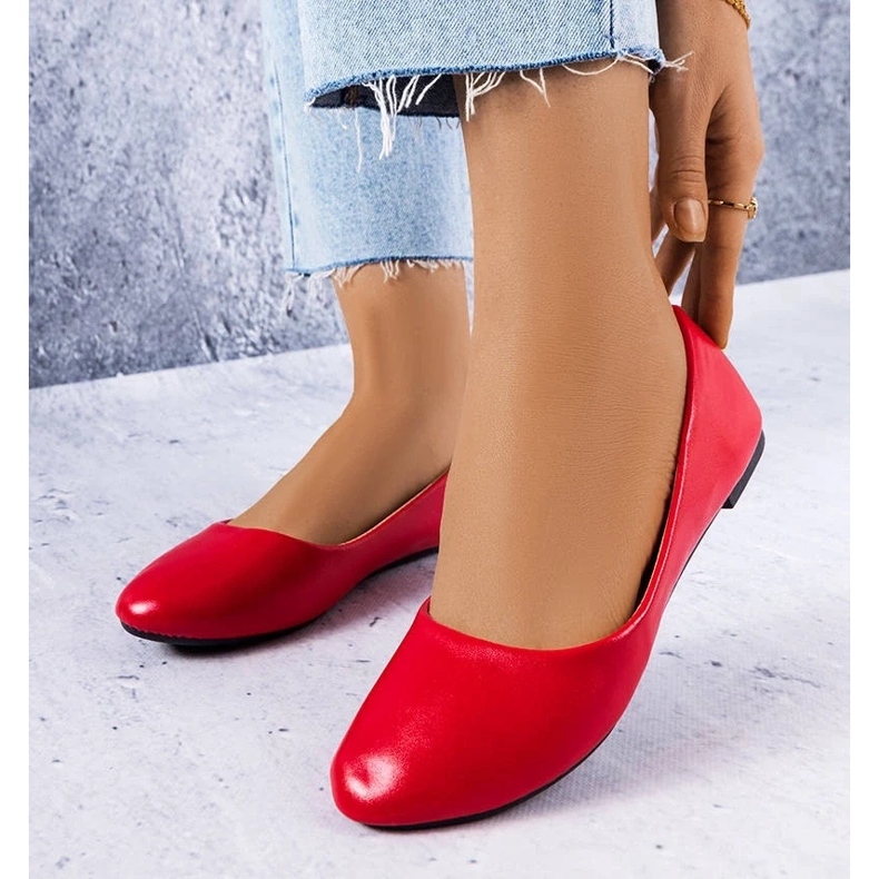 D/GMR Narcisseröda klassiska ballerinor 1