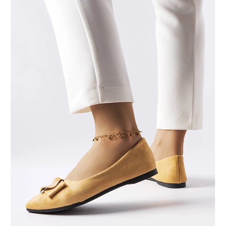 D/GMR Beige ballerinor dekorerade med Rémy strass 1