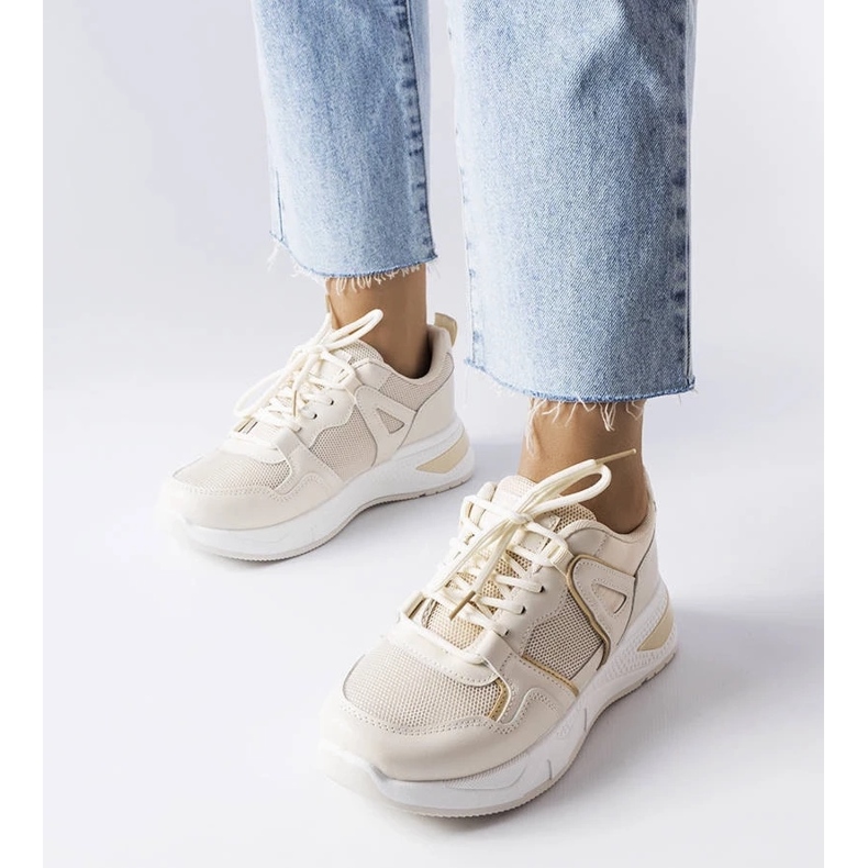 D/GMR Beiga sneakers i flera tyger från Caya beige 1