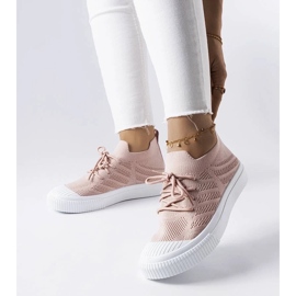 D/GMR Rosa Polaire sneakers i stretchtyg 1