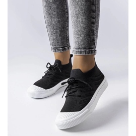 D/GMR Svarta sneakers i stretchtyg från Polaire 1