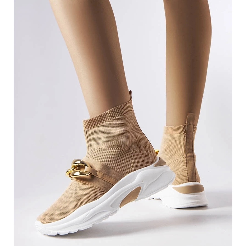 D/GMR Baptiste bruna sneakers med kedja 2