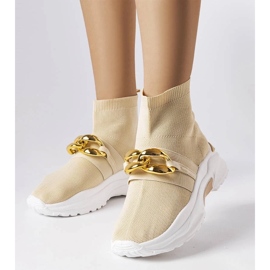 D/GMR Beiga sneakers med kedja från Baptiste beige 1