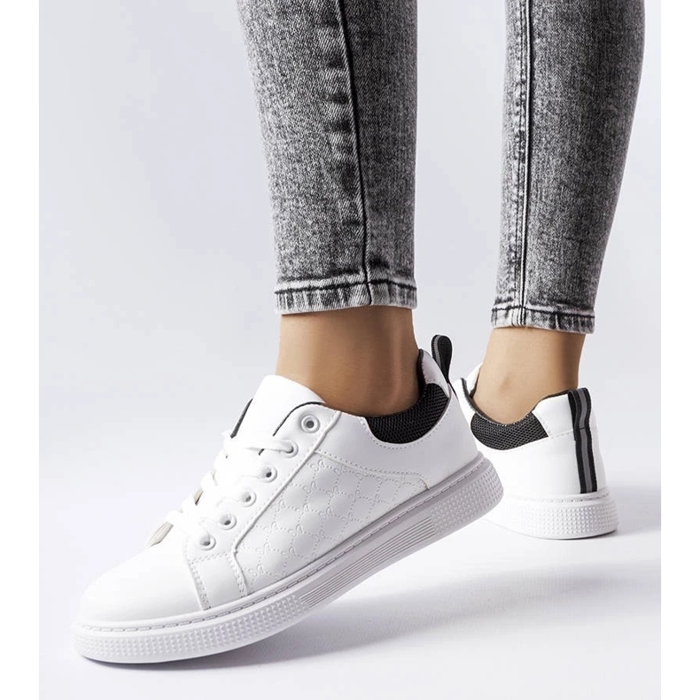 D/GMR Svarta och vita sneakers med prägling från Dreux 2