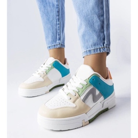 D/GMR Beige och blå platåskor från Harter 1