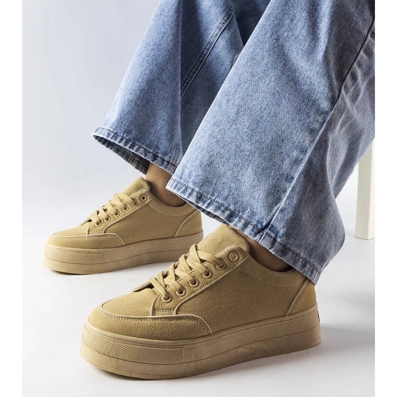 D/GMR Beiga plattformssneakers från Amathymes beige 2