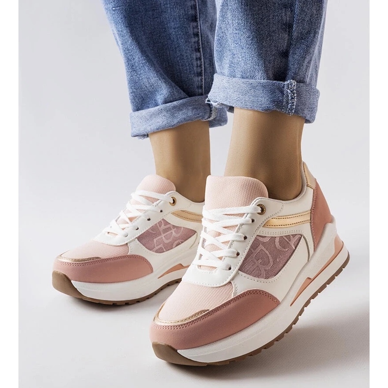 D/GMR Rosa sneakers med mönstrat inlägg från Genovesee 2