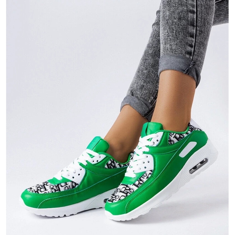 D/GMR Brattiro gröna sportsneakers 2