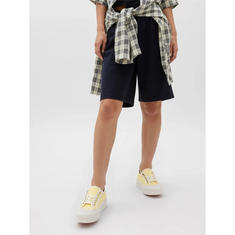 Gula plattformssneakers för kvinnor 1