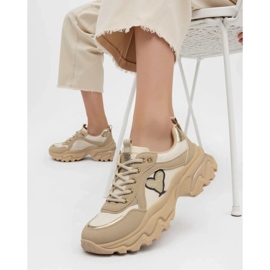 Kvinnors sneakers Solara Khaki beige 2
