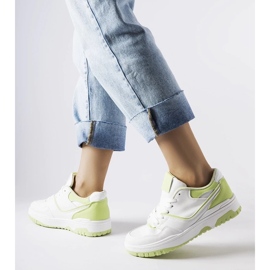 D/GMR Barrette vita och gröna sneakers 2